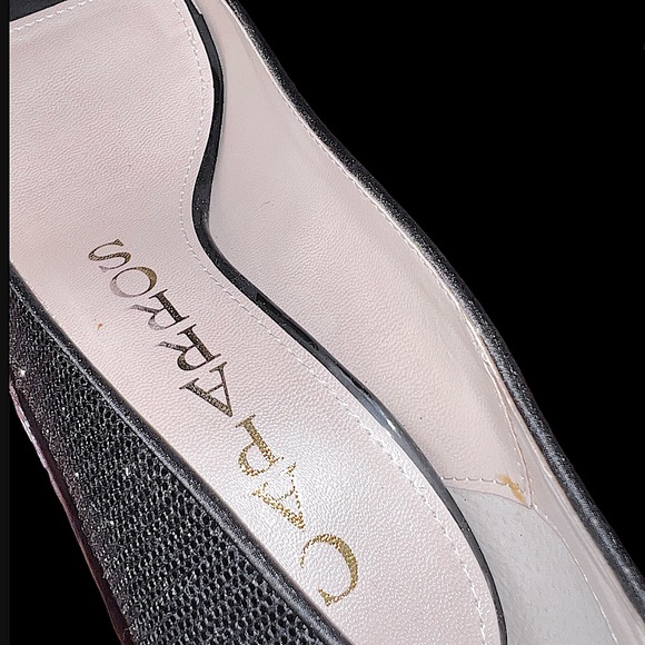 Women's Black Metallic Caparros Denver Pumps/Heels - Picture 9 of 14